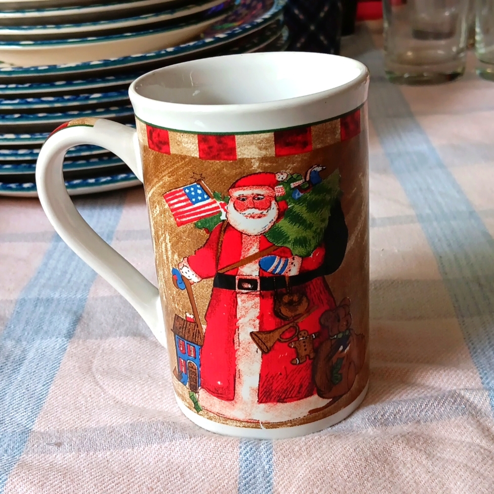 America Santa with Gifts